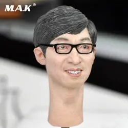 1/6 мужской головы Sculpt с очками KUMIK18-11 Глава Резные модель игрушки подходят 12 "фигурку тела
