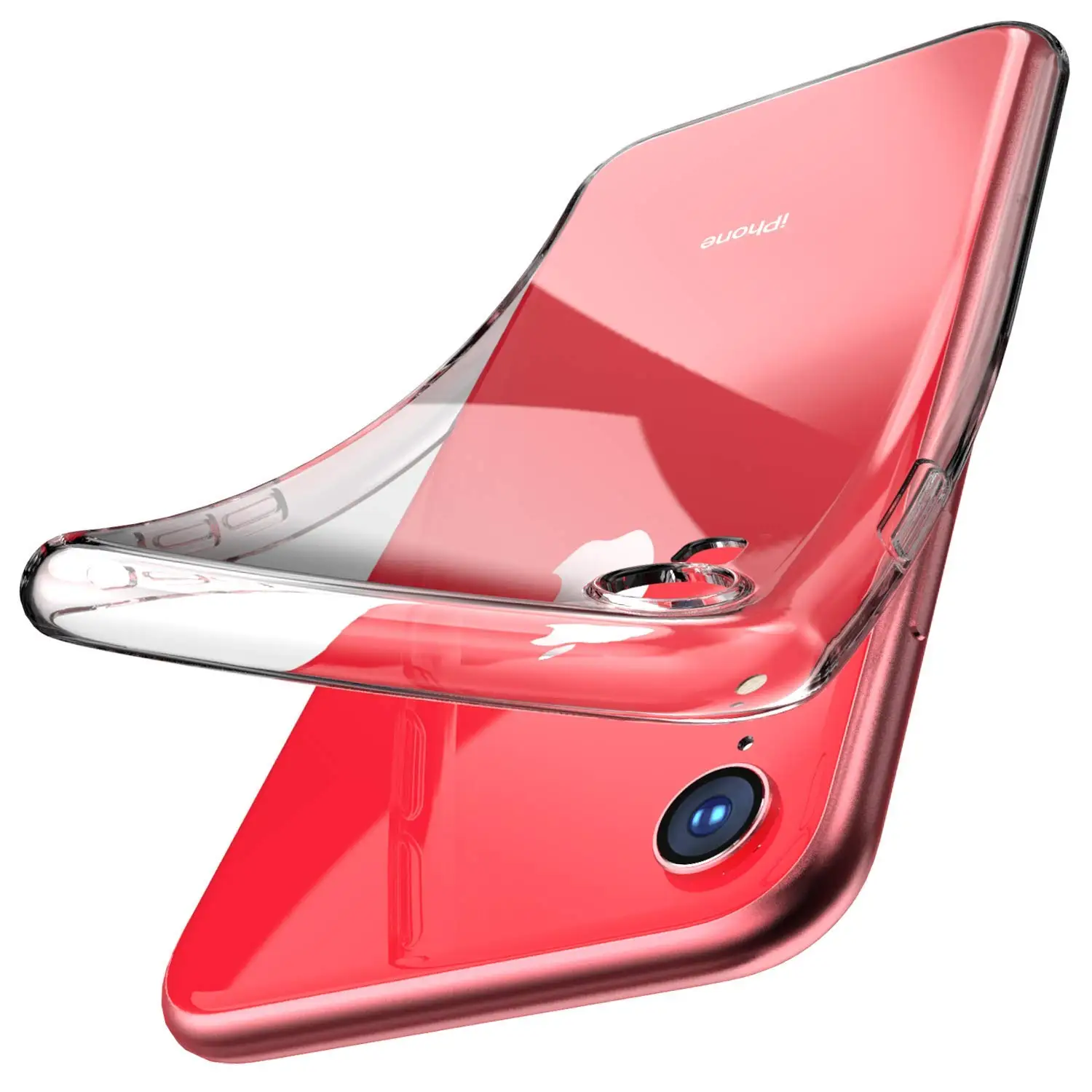 Slim Thin Clear Soft For iPhone XR XS Max X Case Premium Flexible Chrome Bumper Transparent TPU Back Plate Cover For iPhone 8 7 Slim Thin Clear Soft For iPhone XR XS Max X Case Premium Flexible Chrome Bumper Transparent TPU Back Plate Cover For iPhone 8 7