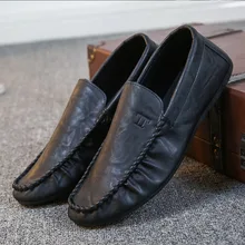 Мужская повседневная обувь; Мужская обувь из натуральной искусственной кожи; удобная обувь; Chaussures; мужская обувь на плоской подошве без застежки; zapatos hombre