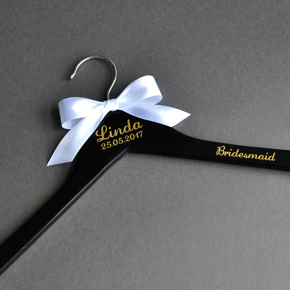 

Personalized Wedding Hanger, Custom Name Wood Hanger, Wedding Bridal Dress Hanger, Wedding Decoration, Shower Gifts