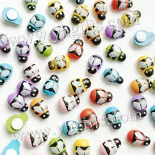 500 шт/партия, деревянные мини красочные наклейки "Пчела", 13x9 мм, детские игрушки, набор для скрапбукинга, Ранние развивающие DIY. детские поделки