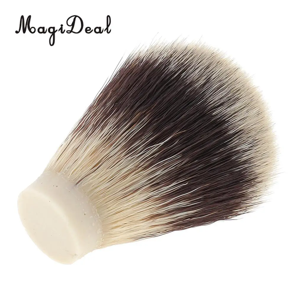 MagiDeal Nylon Shaving Brush Knot for Men Salon Hair Ramoval Cutting Dust Men Facial Beard Cleaning Appliance