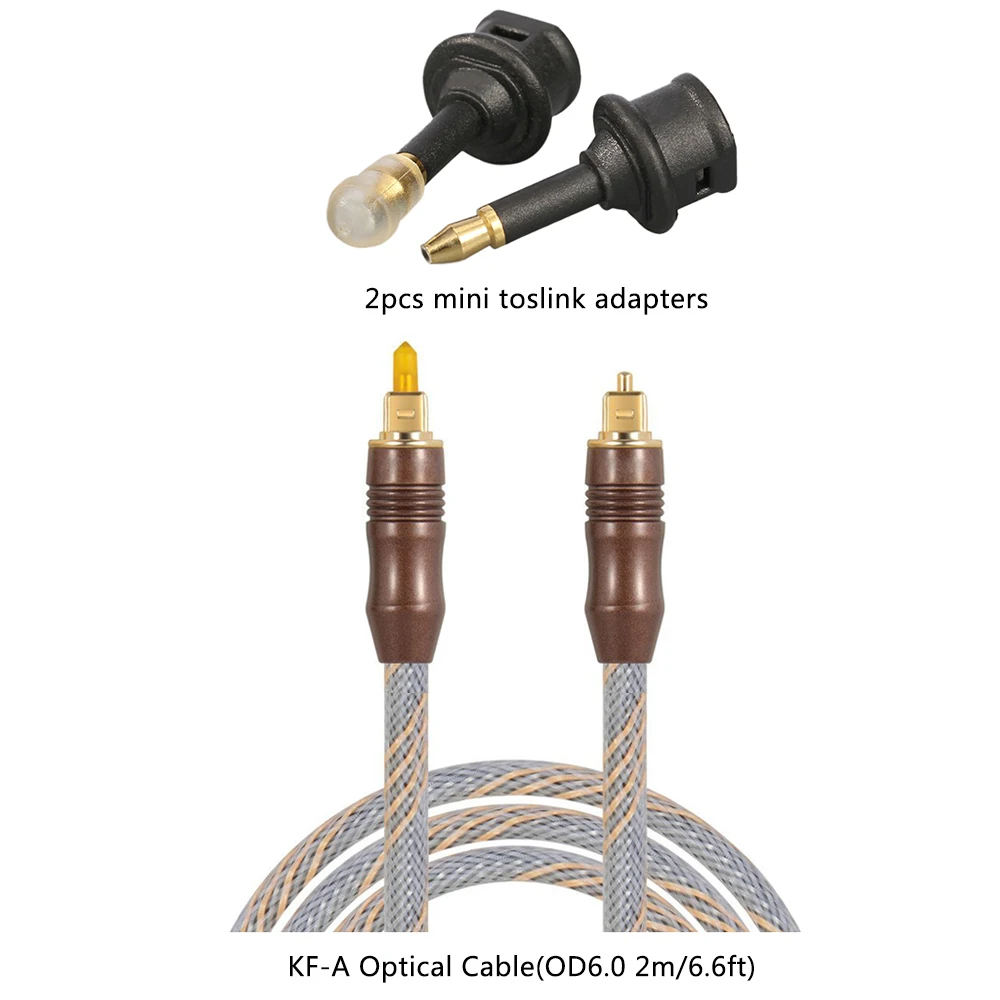 EMK Quality Toslink Optical Audio Cable 6mm Audio Spdif Cord cable For DVD CD DAT Cable Manufacturers 1.8M Free Shipping KF-A