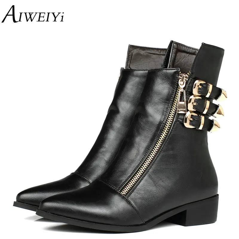 pointed patent boots
