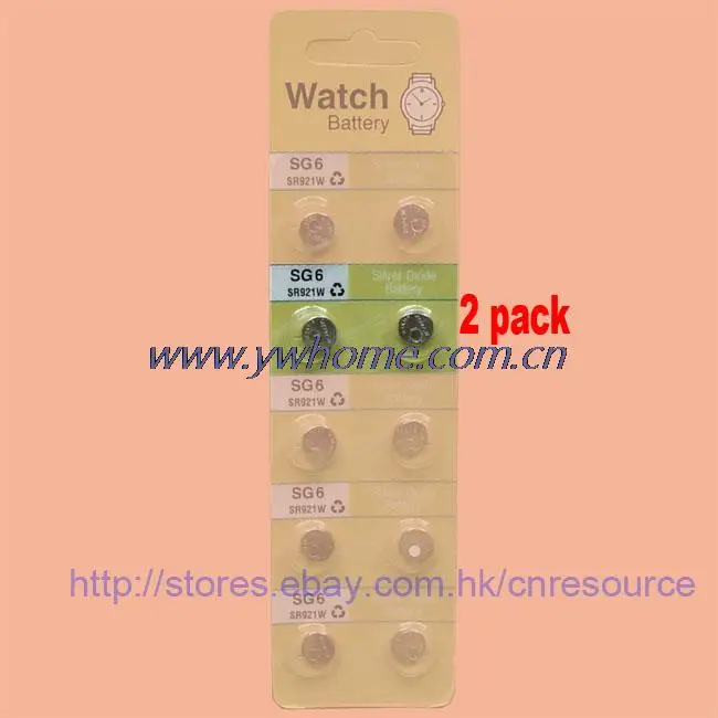 2 X SG6 920 371 SR69 SR920SW аккумулятор из оксида серебра для часов | Электроника