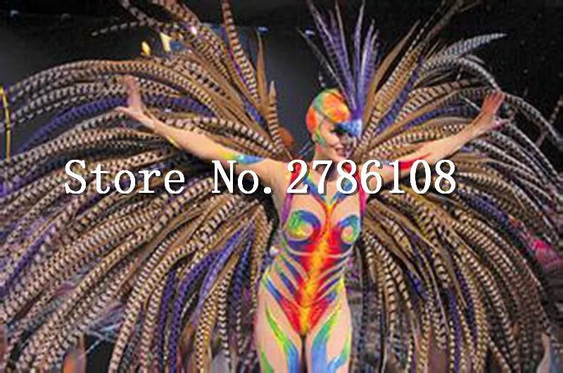 

Wholesale Factory Price 50pcs/lot 100-110cm Natural Pheasant Tail Feathers Reeves Pheasant Feather For Stage Decoration