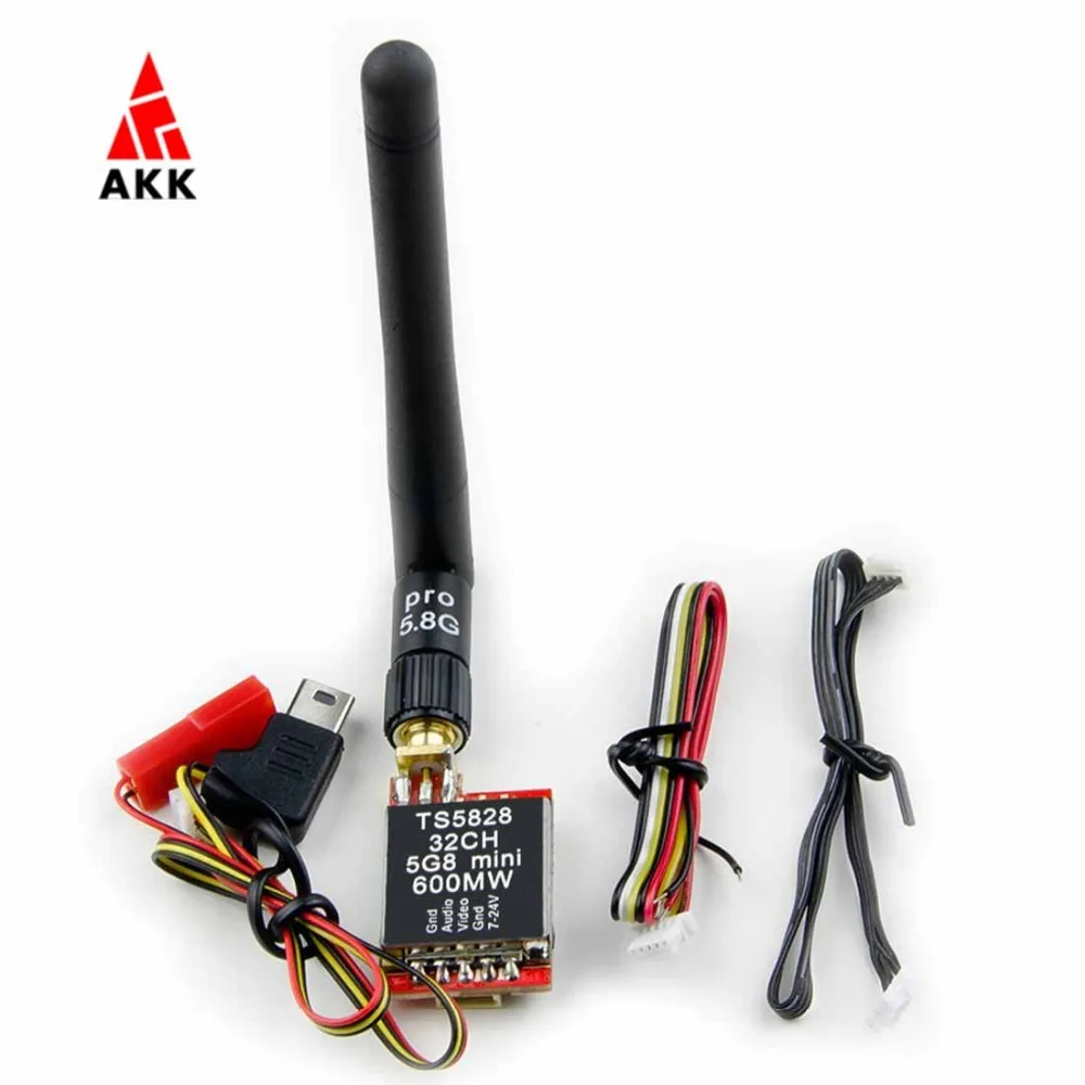 AKK TS5828 5,8G 600MW 32Ch FPV аудио видео передатчик RP-SMA Женский Для Мини FPV квадрокоптера