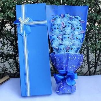 

Stitch Flowers Action Figure Carton Animals Toys Artificial Kawaii Cartoon Fake Stitch Flowers Birthday Christmas Gifts Toys