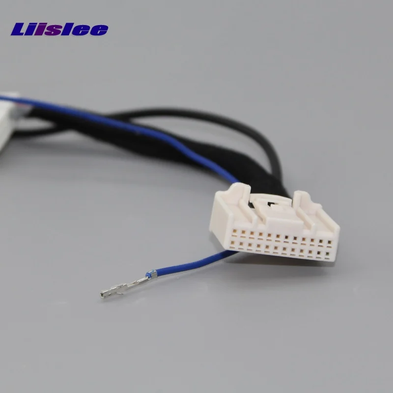 Ceny 24 szpilki samochodu przewód przejściowy kabel dla Toyota Land Cruiser Prado 2010 ~ 2018 widok z tyłu aparatu oryginalny wyświetlacz RCA wejścia