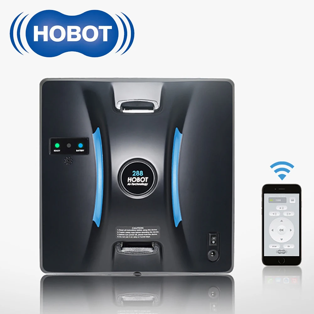

Household Smart Window Cleaner Robot Sweeper High Suction Wet Dry Wiping Smart Automatic Robotic Window Vacuum Cleaner HOBOT 288