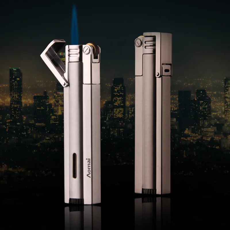 2018 New Compact Jet 1300 C Torch Butane Turbo Lighter Strip Gasoline Windproof All Metal Cigar Lighter|Matches| - AliExpress