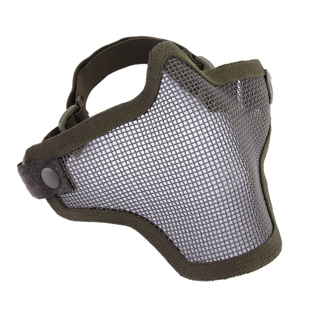 Полунижняя металлическая сетка для лица, Охотничья тактическая защитная маска для страйкбола Gofuly