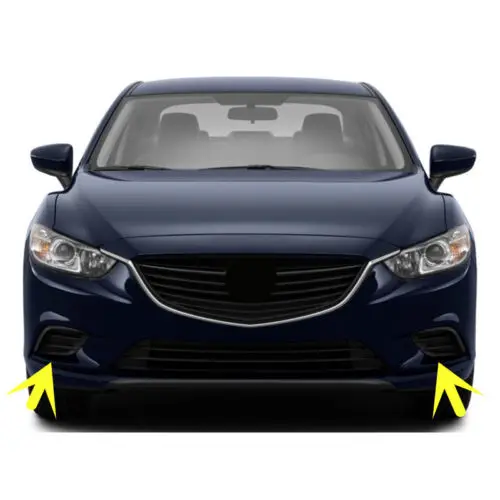 Пара белых дневных ходовых противотуманных фар DRL для Mazda Atenza 6