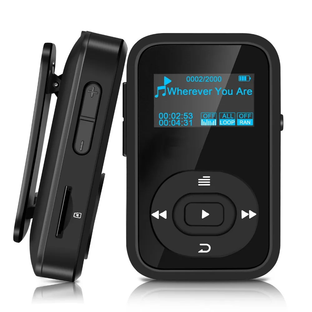 

2019 Original MP3 Player Walkman Clip Bluetooth 8GB Sport Lossless Music Player Recorder FM Radio Support TF Card