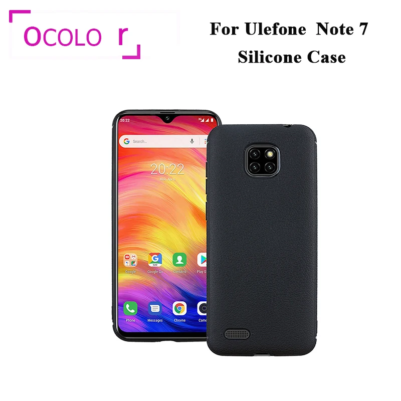 

ocolor For Ulefone Note 7 Silicone Case 6.10" Soft Back Cover Protective TPU Case For Ulefone Note 7 Mobile Phone Accessories