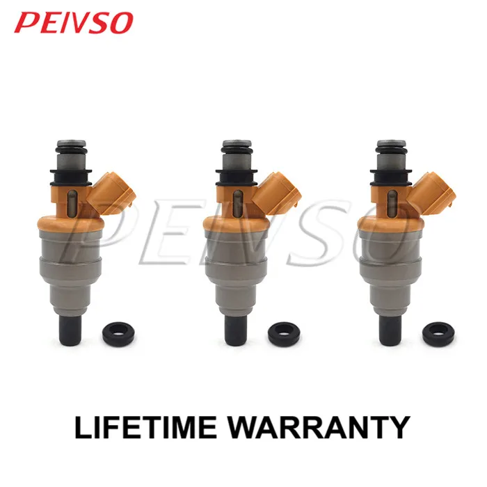 3x 195500 2170 23250 87209 Renovation fuel injector for DAIHATSU MOVE