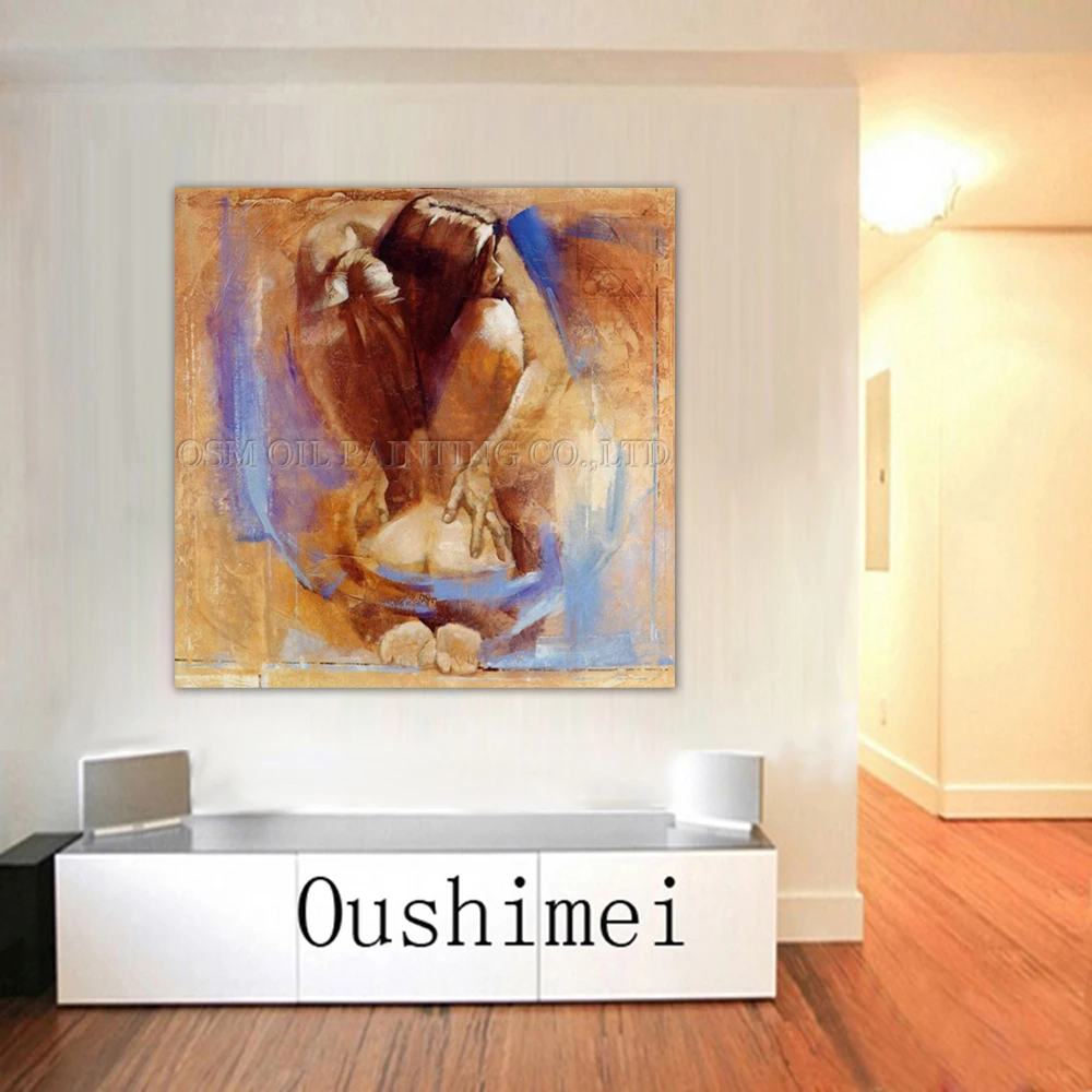 nude woman in oil on floor Nude woman in oil on floor