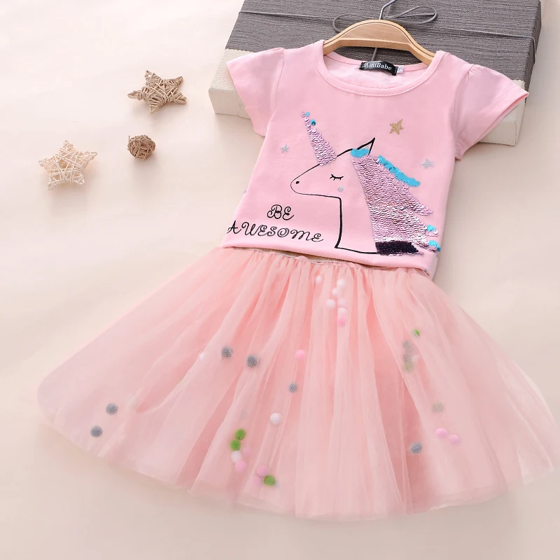 

Baby Girl Clothing Sets Fancy Unicorn Costume for Kids Girls Party Dresses for Girls Princess Birthday Dress Outfits 3-8 Years