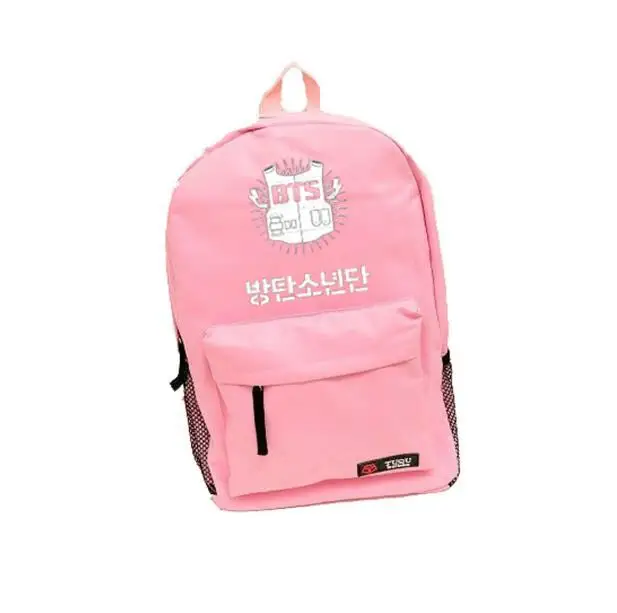 bts pink backpack