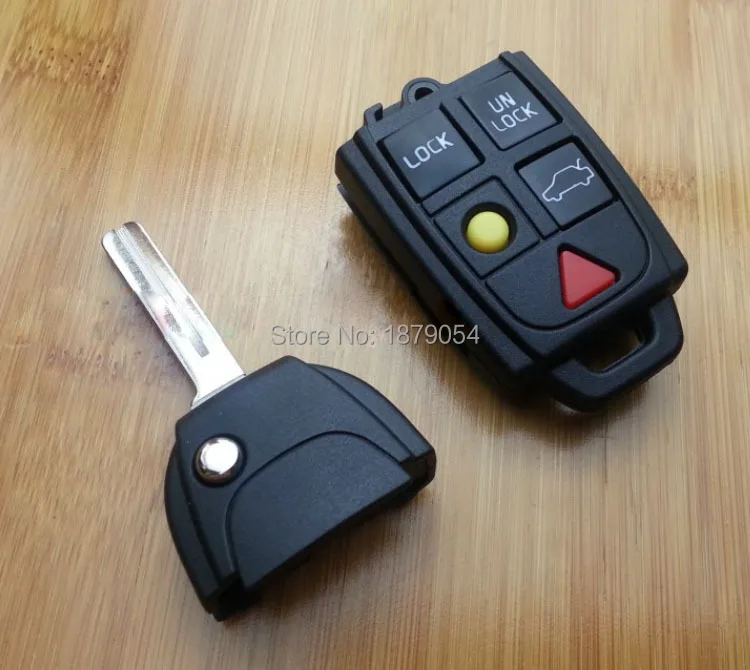 Volvo XC90 S80 Folding flip remote key shell 5 Buttons  (8).jpg