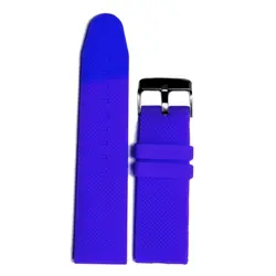 26 мм Полночь голубой цвет силиконового желе резиновые Для Мужчин Смотреть Band Бретели для нижнего белья wb1062e26jb