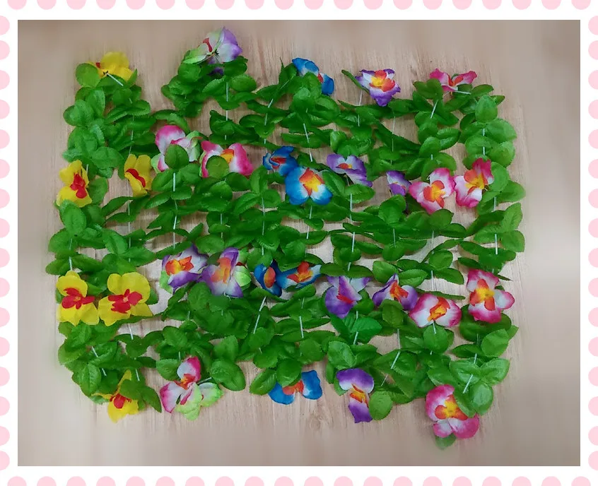 

10pcs wedding decoration Hawaii butterfyly Flowers lei Garlands/Hawaiian Beach Luau Flower Garland Lei artifical flowers