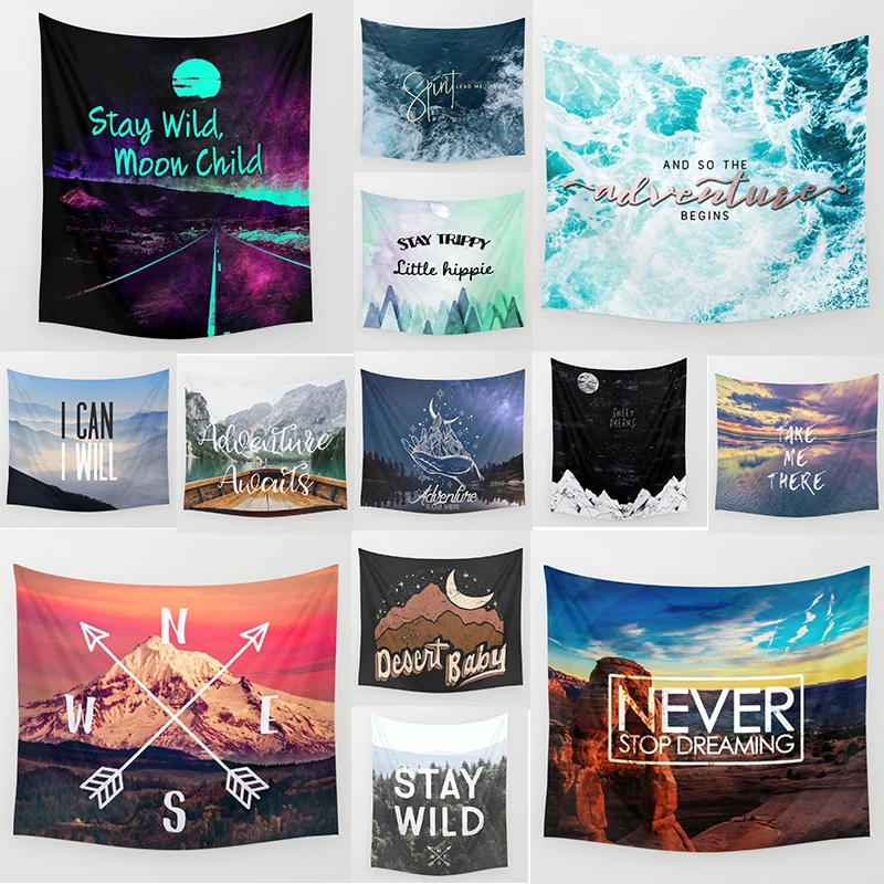 

Adventure theme wall hanging tapestry home decoration wall tapestry hippie bedroom tapestry size 1500mm*1500mm