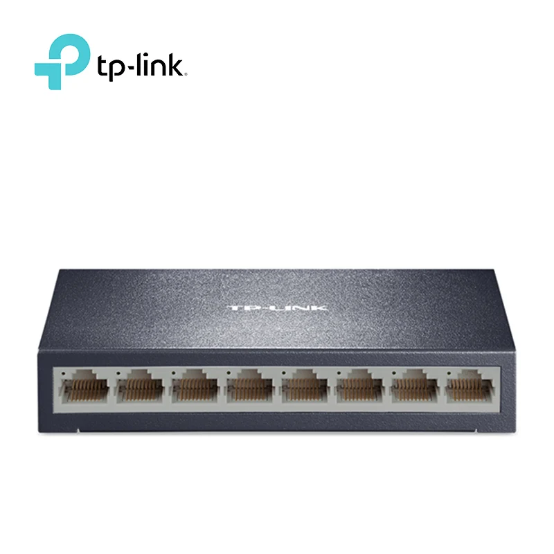 TP-LINK 8 Порты и разъёмы TL-SF1008D сети переключатели RJ45 LAN 10/100 Мбит/с Настольный Ethernet-коммутатор полный дуплекс Gigabit Ethernet для рабочего стола