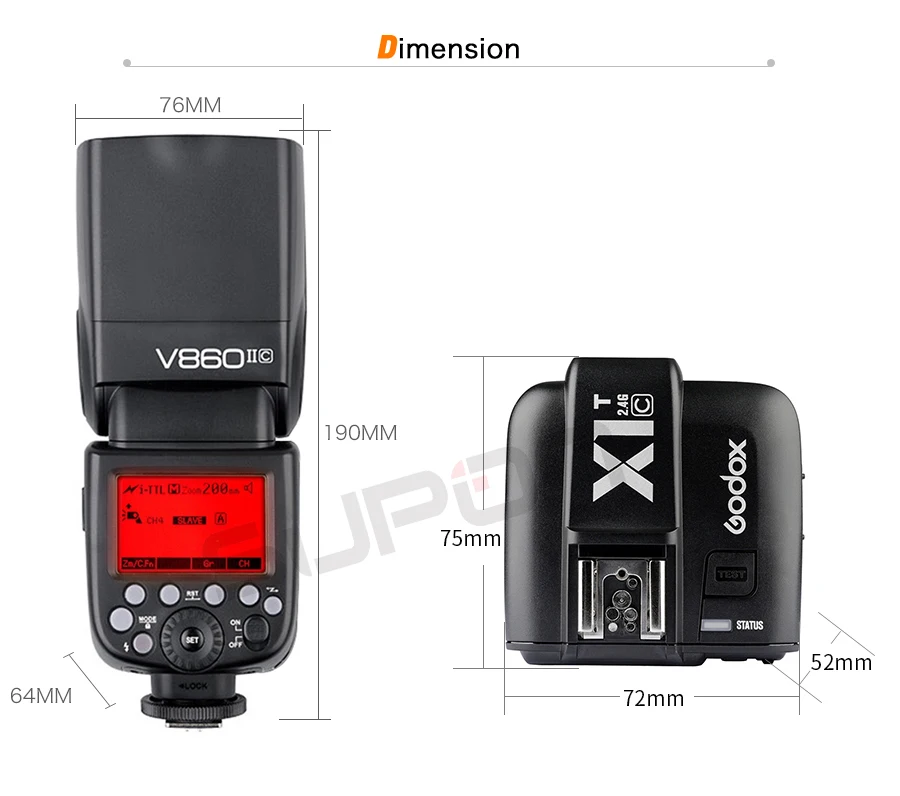 Godox Вспышка V860II Li-Батарея E-TTL вспышка для фотокамер Speedlite HSS 1/8000s Bateria Камера синхроконтакта разъем для внешней вспышки типа V860IIC+ XIT-C+ подарочный набор для Canon DSLR