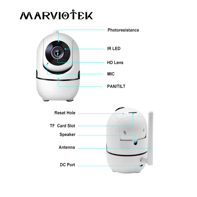 Wireless Radio Babysitter Digital Mini Camera CCTV Video Surveillance Cam WiFi Baby Sleeping Monitor Night Vision Nanny 720P IR