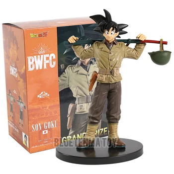 

Dragon Ball Z Anime BWFC Son Goku Gokou US Army Uniform ver. PVC Action Figure Model Doll Toys Gift