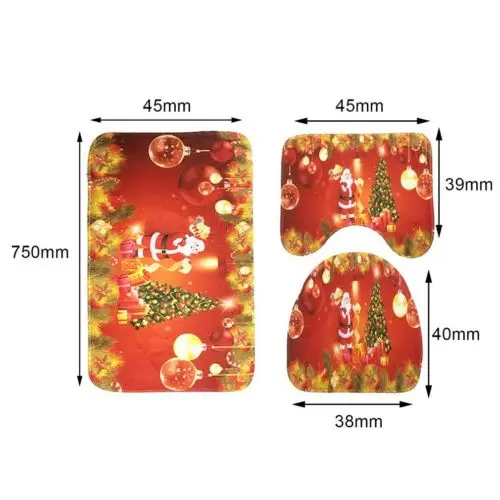 3 шт. Нескользящие коврики для ванной 2 вида|toilet rug set|mat toilettoilet carpet sets |