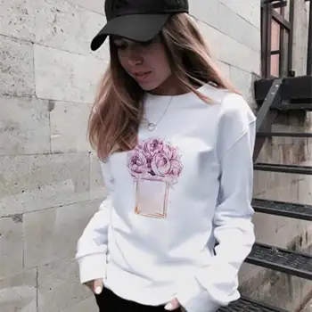 

2019 New Fashion Harajuku Women's Sweatshirt And Hoody Ladies Oversize KPop Perfume Printed Hood Casual Hoodies For Women Girls