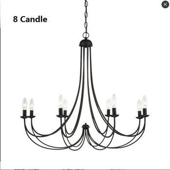 

Retro 5 Candle Chandelier Lighting For Dining Room Bedroom American Village Light Hanging Fixtures Lustre Luminaria New 110-220V