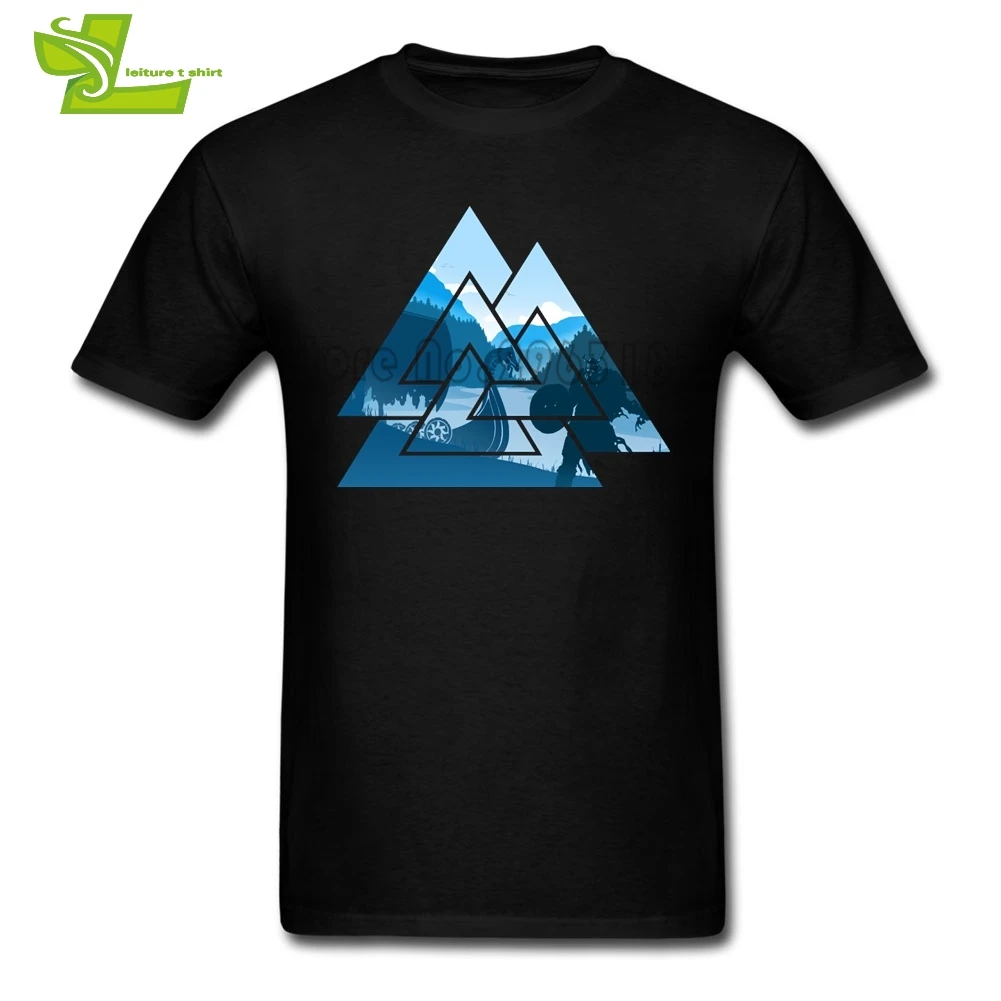 Popular Vikings Fury Male T Shirt Normal Comfortable T-Shirt Boy Summer 100% Cotton Tees Teenage Newest Unique Clothes | Мужская одежда