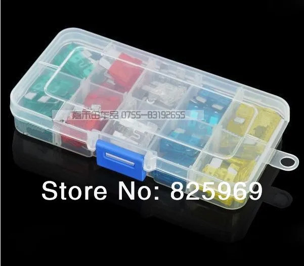 

48pcs 5A,10A,15A,20A,25A,30A Mini Auto Fuse Kit + transparent box,Automotive Fuses sets,Blade Fuse Free Shipping