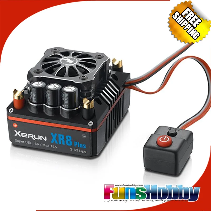 Hobbywing XERUN XR8 PLUS 150A RC ESC контроллер скорости и программная карта 3в1 мощный комбо для багги соревнований 1:8 Losi Hongnor Cod