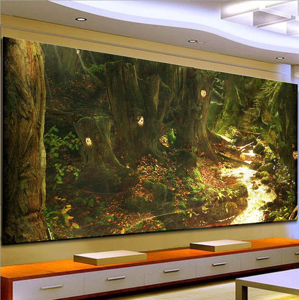 

Full Round Drill Landscape painting 5D DIY Diamond Painting Fantasy woods Embroidery Cross Stitch 5D Home Decor Gift