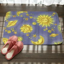 Sun Moon дверной коврик с принтом для гостиной, спальни, ванной, дверной проем, нескользящий коврик для грязного пола, кухонные коврики для ванной комнаты, пушистые коврики