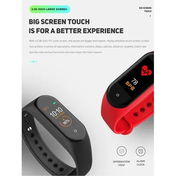 

New M4 Smart Bracelet Sports Step Sleep Monitoring GPS Positioning Intelligent Anti-lost Information Reminder Smart Bracelet