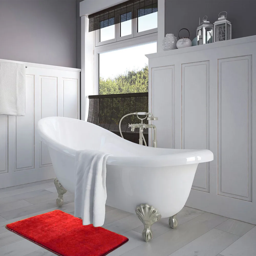 Bathtub Rugs Luxurious Absorbent Super Soft Memory Foam Bath Mat