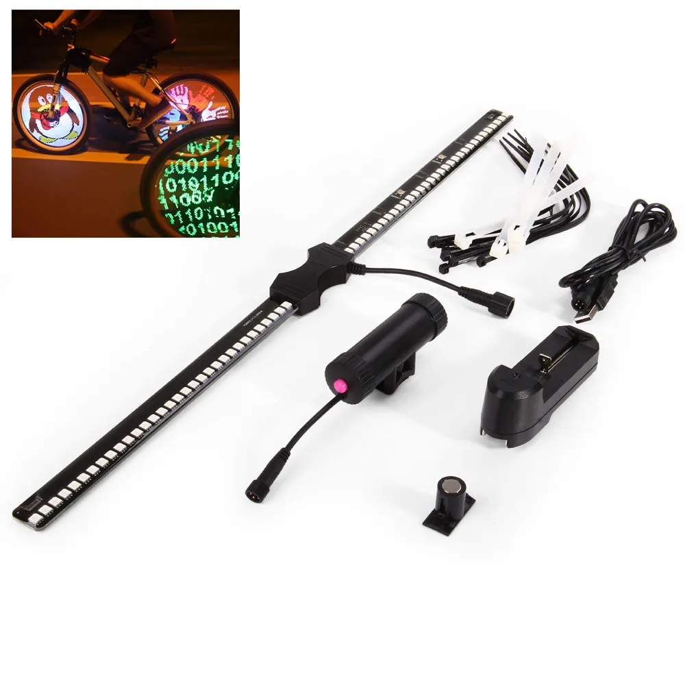 Bicycle Light DIY Programmable LED Wheel Light Waterproof for 26 inch