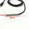 Sensor de temperatura Digital DS 18B20, 6mm x 50mm, Sonda, conector de Audio de 3,5mm, programable, resistente al agua, ds18b20, alambre negro PVC de 1,5 m ► Foto 2/3