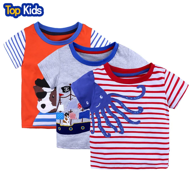 2018 Children's T shirt Boys T shirt Baby Clothing Little Boy Summer