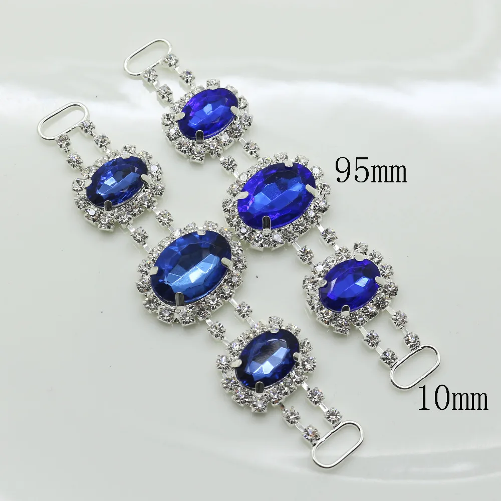 

2017 New Arrival! 1pcs Crystal silver Rhinestone Bikini Swimwear Connectors/ Buckle Metal Chain Buttons For Swimwearr