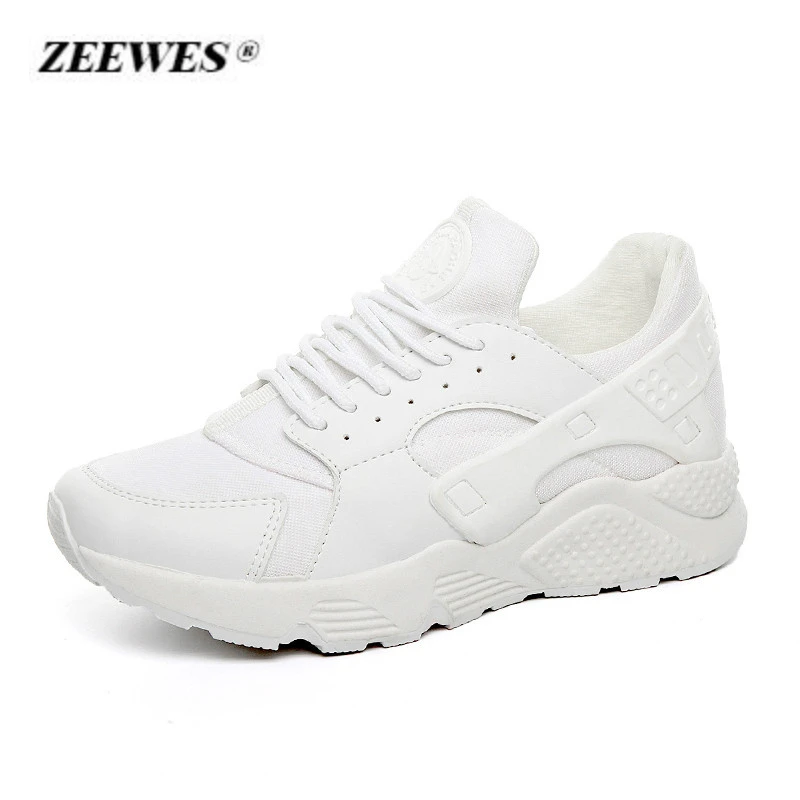 

2018 Summer Designer Sneakers White Women Fashion Wild Huarache Casual Shoes Breathable Mesh Female Flat Shoes Zapatos De Mujer