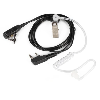

Two Way Radio Walkie Headset 2 Pin PTT Acoustic Tube Noise Canceling Transparent Security Earphones M Head Earpiece For Motorola