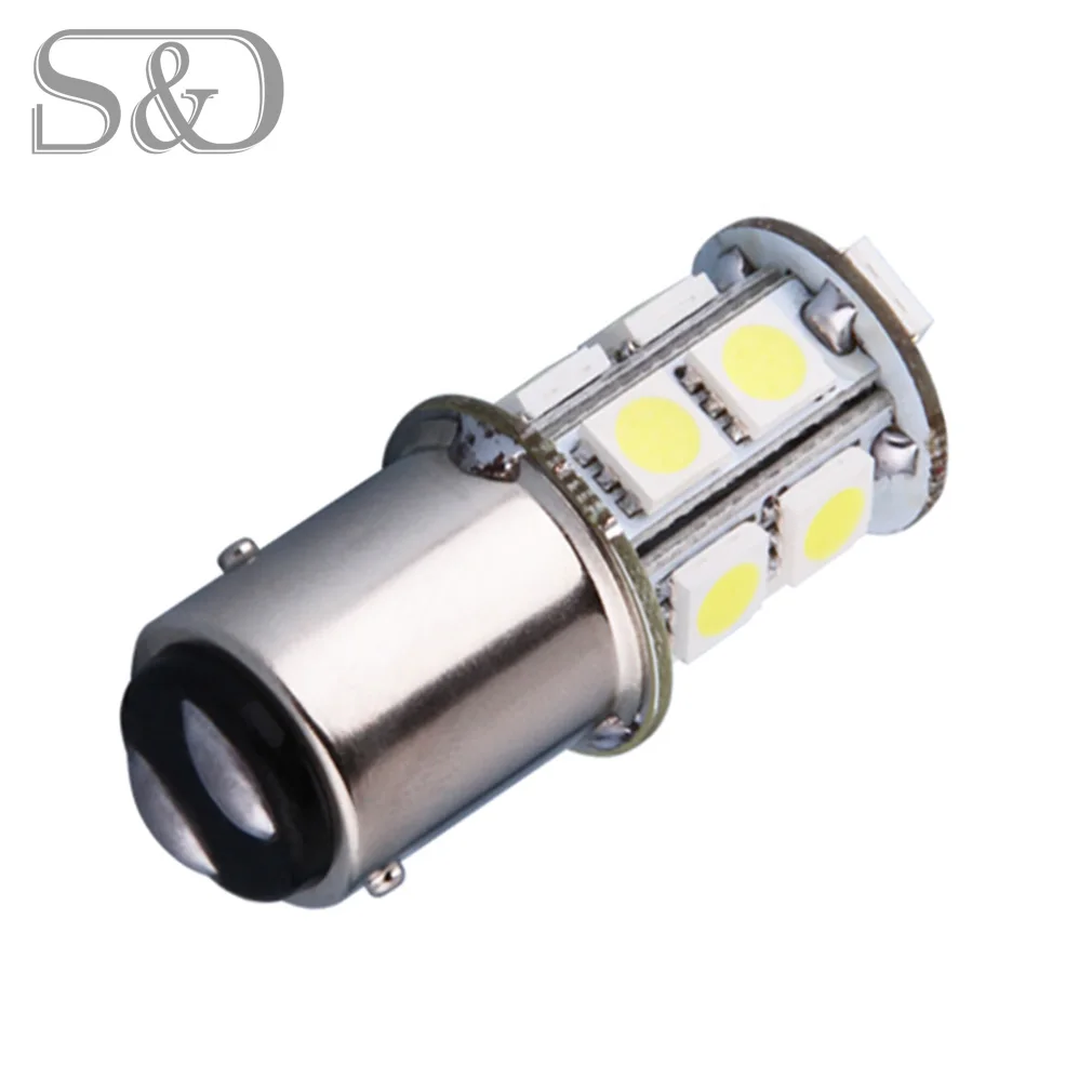 Бесплатная DHL 1157 BAY15D 13 SMD белый светодиодный автомобильный лампочка лампа авто p21/5
