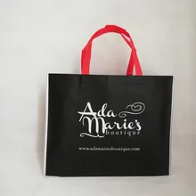 500 шт/партия 35hx45x10cm заказной продуктовый мешок экологический нетканый материал хозяйственная сумка для упаковки одежды/обуви рынок магазин ручных сумок