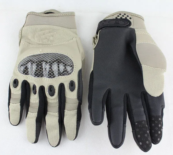 Outdoor Tactical Gloves Full Finger Sports Hiking Riding Cycling Military Men's Gloves Armor Protection Shell Gloves (10)